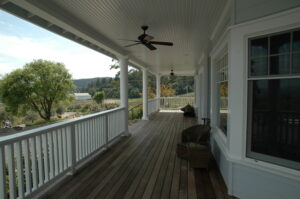 Remodeled front porch